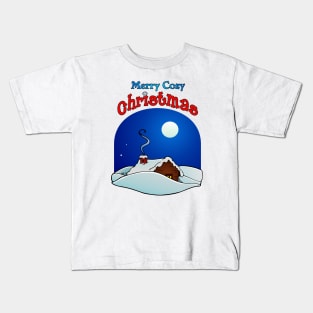 Cozy Cabin Christmas Kids T-Shirt